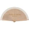 Wanapix | Ventaglio di Legno Personalizzato | Testo Inciso | Ventaglio Pieghevole | Ventilatore a Mano | Regalo Originale | 42x23 cm