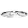 Forgast Coperchio in Acciaio Inox ⌀ 25cm, Coperchio per Pentola, Coperchio per Padella, Coperchio Universale, per Casseruola, Lavabile in Lavastoviglie