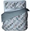 IL BOTTEGONE - Parure Copripiumino Singolo 100% Cotone set completo di sacco e federa; Letto Singolo Colore: Demi Grigio