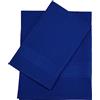 CA' D'ORO Nido d'ape Coppia Asciugamani da bagno, Asciugamani in Cotone Piquè, Set 2 Asciugamani, Viso (60 x 110 cm) + Ospite (60 x 40 cm) (ROYAL)