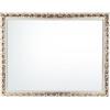 ITALIA CORNICI Maestri Artigiani - Specchiera da Parete Classico Bianco Oro Lucido Rettangolare 90x70 cm