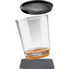 silwy® magnetic drinkware, bicchiere magnetico di plastica antiscivolo, infrangibili con magnete integrato con coperchio e sottobicchieri metallici, campeggio, barca, bambini - Hub Orange