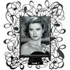 Arti & Mestieri Scarabocchio - Porta foto piccolo di Design 100% Made in Italy - in Ferro, 19 x 22H cm (Nero)