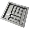 inferramenta Portaposate per Cassetto da Cucina - Plastica Grigio Antracite - Varie Misure (Per Cassetti 60cm)