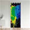 Loussiesd Tenda copri-porta arcobaleno per camera da letto e soggiorno, colorata tie dye, trattamenti per finestre per ragazzi, ragazze, bambini, uomini, donne, Love is Love, trattamenti per finestre