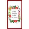MG Design Cornice 50 x 100 cm - colore Rosso, in legno, con vetro acrilico - da appendere in verticale o in orizzontale, senza sfondo, per foto, poster, puzzle