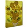 ConKrea QUADRO SU TELA CANVAS - INTELAIATO - PRONTO DA APPENDERE - Another vase of sunflowers - Vaso di Girasoli per Van Gogh - 50x70cm - Senza Cornice - (cod.2699)