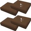 UWOBTN 1/2/4 Piezas Copri Cuscino Divano Esterni Impermeabile, Fodere per Seduta Patio con Cerniera Rimovibili Copriseduta per Interni ed Esterni, Patio, Giardino Mobili in Rattan(A5,50x50x5cm(4pcs))