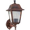 WEB world electronic business Lampada Parete Esterno Applique E27 IP44 Impermeabile Lanterna Giardino Rustica 200x340mm - Effetto Antico