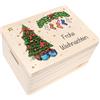 Creative Deco Scatola Regalo Natale Personalizzata, Decorazione Natalizia | In legno, personalizzata con testo, per donna, uomo e coppie, decorazione natalizia