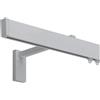 Tende Arredo Tessile - Binario Tenda a Parete Scorrevole, Zineffa per Tenda, Binario a Onda Decorativo in Alluminio con Tappi Terminali e Occhielli in PVC