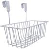 VR VETRINEINRETE Vetrineinrete® Cestino Porta Oggetti con da Appendere a Ante o cassetti Organizer Cucina Bagno (Bianco)