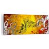 ARTTOR Quadri Moderni Soggiorno Musica concerto divertimento fiore Quadro su Tela 120x50cm Stampe da Parete Camera da Letto 1 pezzo Wall Art Canvas Grandi Decorazione Murale Grafica Immagini AB120x50-1964