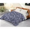 BANZAII TEXTILE INNOVATOR ONLINE Banzaii Trapunta Una piazza e mezza 220x260 cm Invernale in Ecopiuma da 380 gr/mq calda e morbida - Piumone Invernale Anallergico e Traspirante - Prodotto in Italia - Nicole Blu