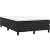 vidaXL Struttura Letto a Rete a Molle Nero 120x200 cm Velluto
