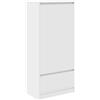 vidaXL Armadio con Cassetto Bianco 55,5x34x119,5 cm Legno Multistrato, Armadio Contenitore, credenza, Armadio Alto, Armadio, Armadio Alto