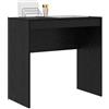 vidaXL Scrivania Rovere Nero 80 x 40 x 76 cm, Scrivania compatta, Stile Moderno, Spazio ergonomico, Tavolo per Scrivere, Mobile Resistente per stanze Piccole