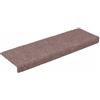 vidaXL Tappetini per Scale autoadesivi 5 pz 65x21x4 cm Marrone Chiaro Bordo Rettangolare