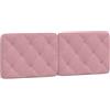 vidaXL Cuscino Testiera Rosa 120 cm in Velluto