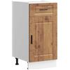 vidaXL Base da Cucina Porto Legno Antico in Legno Multistrato, Mobile Base lavello, Mobile Base Cucina con cassetto, Mobile Base lavello