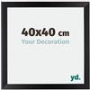 yd. Your Decoration - Cornice 40x40 cm - Nero Opaco - Decorativa Parete in Legno con Vetro in acryl - Antiriflesso - 40x40 Cornice - Mura