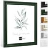 Bildershop-24 Cornice portafoto NEPAL verde abete verde scuro 13x18cm, cornice barocca