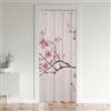 Loussiesd Tende per porte con fiori di ciliegio per la privacy giapponese Sakura floreale armadio tenda per camera da letto rosa fiore 30% -50% oscuranti copertura per porta, tenda per finestra, 1 pannello, 10