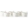 SELETTI Set 6 Coppetta Gelato Ø Cm.8,8 H.5,1 + Palettina in Porcellana