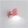 Chao Zan Lampada da Parete Metallo Applique da Parete Interno Vintage da Muro Industriale Illuminazione Rotante per Soggiorno, Faretto, Entrata, Scale,Corridoio - senza E27 lampadina (Rosa)