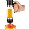 mumisuto Dispenser di miele in vetro antigoccia, 350 Ml Sciroppo, 11,83 Ounces vasetti di miele rimovibili Coperchio superiore e inferiore, accessori da cucina per sciroppo zucchero salsa di soia
