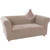 WJHDWYD Copridivano Chesterfield Elasticizzata Fodera per Divano Elasticizzato Antiscivolo Antimacchia, Copridivano 1 Posto con Braccioli Tessuto Super Morbido(Sand,2 Posti)