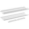 inferramenta Scolapiatti per Pensili Cucina | Kit con Griglie in Acciaio Cromato + 4 Staffe | Porta Piatti e Bicchieri | Diverse Misure (56 CM PER PENSILE 60 CM)