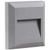 Optonica Applique 2 W da incasso a LED per esterni, impermeabile, quadrato, grigio, bianco naturale, 4000 K