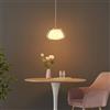 KOSILUM - Lampadario a doppio vetro contemporaneo, Lomelia, luce bianca calda, illuminazione soggiorno, camera da letto, cucina, corridoio, 1 x max 40 W, E27, IP20
