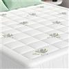 Wowttrelax Topper per materassi 140 x 190 cm, traspirante, in fibra di bambù, spessore 3 cm, per materassi da 15 a 30 cm, ipoallergenico, lavabile, antiscivolo