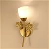 Chao Zan Lampada da Parete,Stile Rustiche Fiori Applique da Parete con Vetro Paralume E27 Lampada da Muro Pastorale Romantica Luce da muro creativo Soggiorno Camera da Letto Corridoio sala da pranzo, oro
