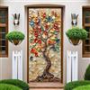 Generic Marrone Poster per Porte 3D Adesivo per Porta Albero astratto della vita 80 x 210 cm Interne 3D Pellicola Adesiva Poster Sticker Murale Parete Carta da Parati Adesivo per pareti e Porte