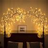 Starnearby Ramo Luminoso da Parete, Albero Luminoso LED, 8 Modalità di Illuminazione, Bianco Caldo, USB, Ramo Luci LEDs Salice Pieghevole, Decorazione da Parete per Interni (150 cm 72 LED)