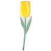 VESTA Bomboniera mini fiore Special Moments - Tulipano Giallo - 5xH20 cm - Cristallo acrilico - Confezionato in borsetta di carta - Idea regalo - Made in Italy