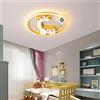 SANBDDLYY Giraffa Lampada da Soffitto Lampadario for Camera da Letto for Bambini, Arredamento Moderno for Interni Apparecchi di Illuminazione a LED Luce a 3 Colori Dimmerabile Vicino alla Plafoniera L
