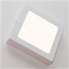 Planetitaly Lampada led a soffitto muro parete plafoniera 12w potenza 130w luce bianco freddo 60 led (Quadrata, 4000K)