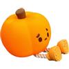 Generico Luce notturna alla zucca, luce notturna per bambini,Lampada touch da comodino in silicone a forma di zucca - Simpatica lampada a LED, lampada da comodino, illuminazione notturna ricaricabile per dormi