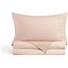 DREAMIN'101 DREAMIN*101 - Set Copripiumino Una Piazza e Mezza Cotone Percalle Morbido Ipoallergenico Traspirante, 1 Sacco Copri Piumino 200x230 + Federa Cuscino Letto 50x80, Parure Copripiumino Piumone 4 Stagioni