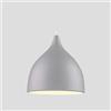 Mengjay Semplice moderno Lampada a Sospensione da Soffitto Metallo Luce A Soffitto Montaggio Modello Vintage Industriale Attacco E27 (Grigio)