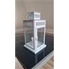Ikea Lanterna borrby in acciaio bianco per candela blocco, per interni ed esterni, 3,4 x 1,8 x 1,8 m