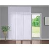 Deco Italia Tenda a pannello scorrevole Bianco tinta unita | Pannello da L 50 x H 175 cm, Semi-filtrante