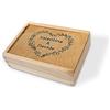PHOTOCITY Scatola dei ricordi in legno personalizzata Scatola per matrimonio portafedi portaoggetti portagioie Scatola dei Ricordi Cofanetto in legno personalizzato(Personalizzata matrimonio)