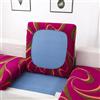 LJQAIZYL Copricuscini per Divano Elasticizzato 1/2/3/4 Posti Fodera per Sedile Separati, Copri Seduta AntiGraffio Fantasia, L-1-seater-X（65-95cm)