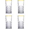 Pasabahce, Serie Timeless, Multiuso, Gold Lavabile in lavastoviglie, Set di 4 Pezzi (450 ml Gold)