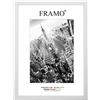FRAMO Cornice portafoto in legno, 65 x 20 cm, su misura, in pino bianco, dimensioni a scelta, con vetro acrilico antiriflesso, cornice per puzzle, foto, poster